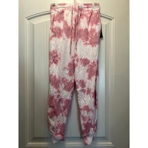 NWT June & Delancey Women’s High‎ Waisted Jogger Tie Dye Sweatpants Size S Pink